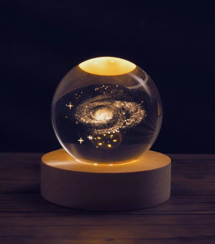 Mesmerising Crystal Space Lamp Globe - best new year gift ideas
