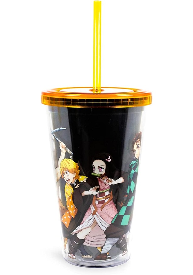 Acrylic Carnival Cup With Reusable Straw & Leakproof Lid