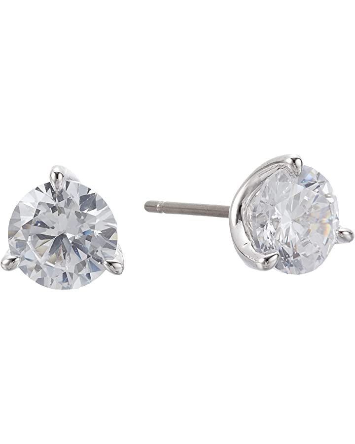 Brilliant Statements Mini Trio Prong Studs Earrings - valentine's day jewelry for her
