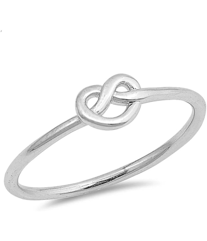 Sterling Silver Knot Ring - things to buy your girlfriend for valentine's day
