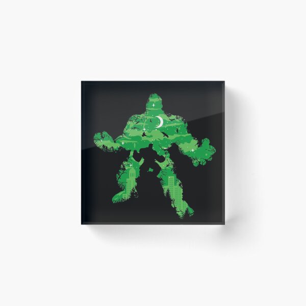 Green Monster Acrylic Block