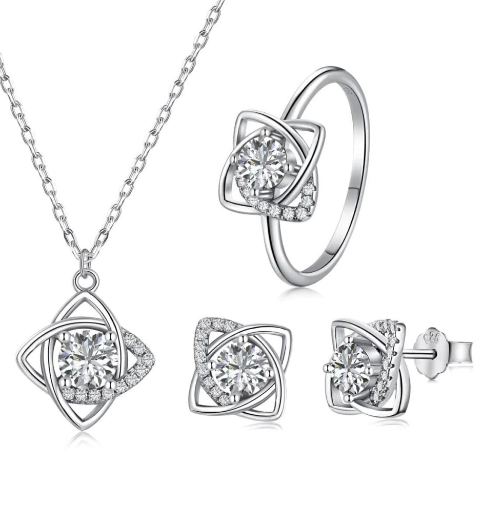 ‘INTERTWINED’ Sterling Silver 3 Piece Set - valentine's day jewelry for her