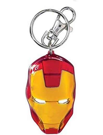 Iron Man Classic Face Color Pewter Keyring