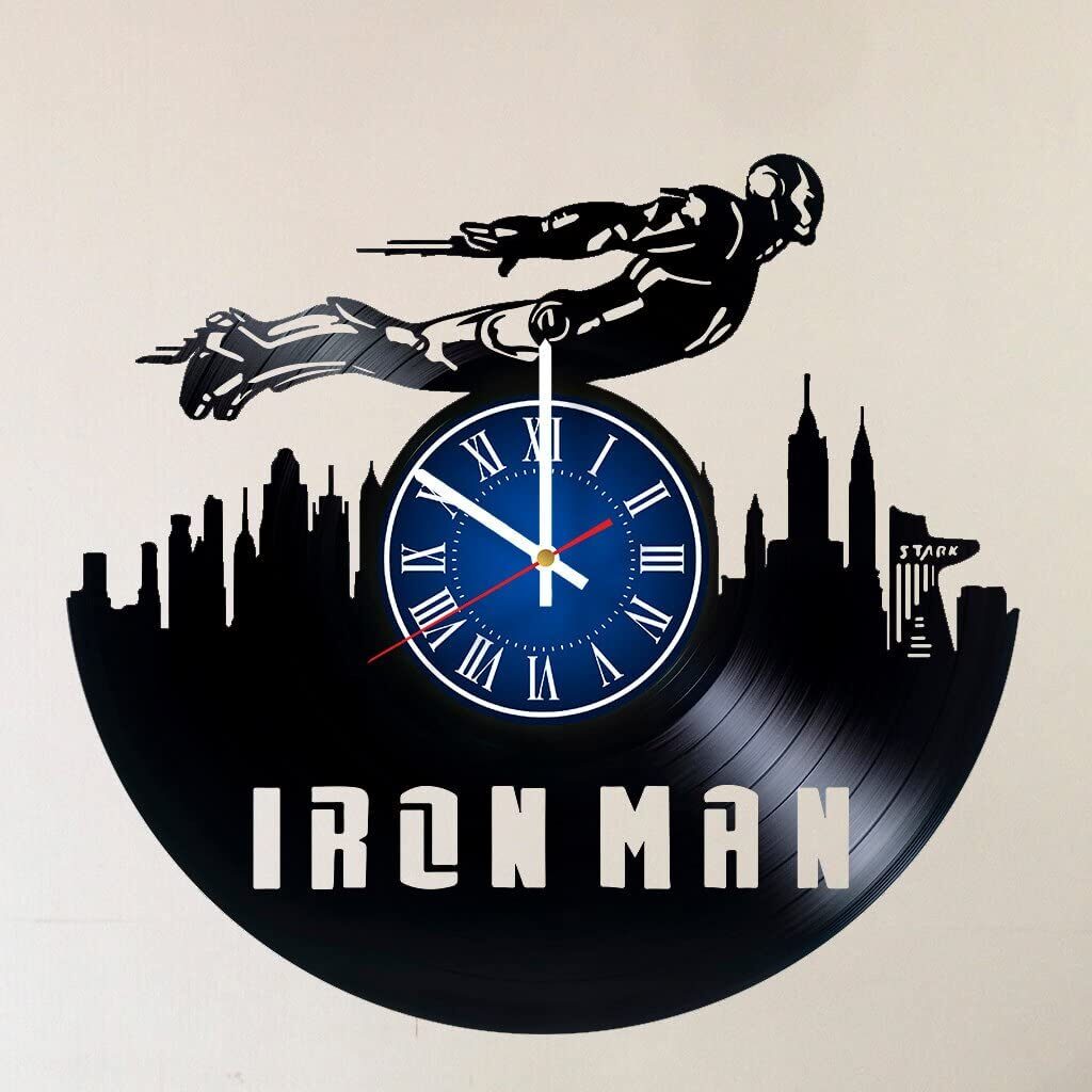 Iron Man Vinyl Record Wall Clock