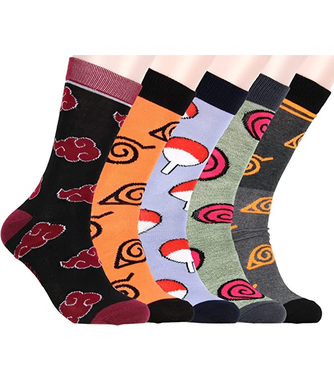 naruto gift ideas - Naruto Adult Crew Socks
