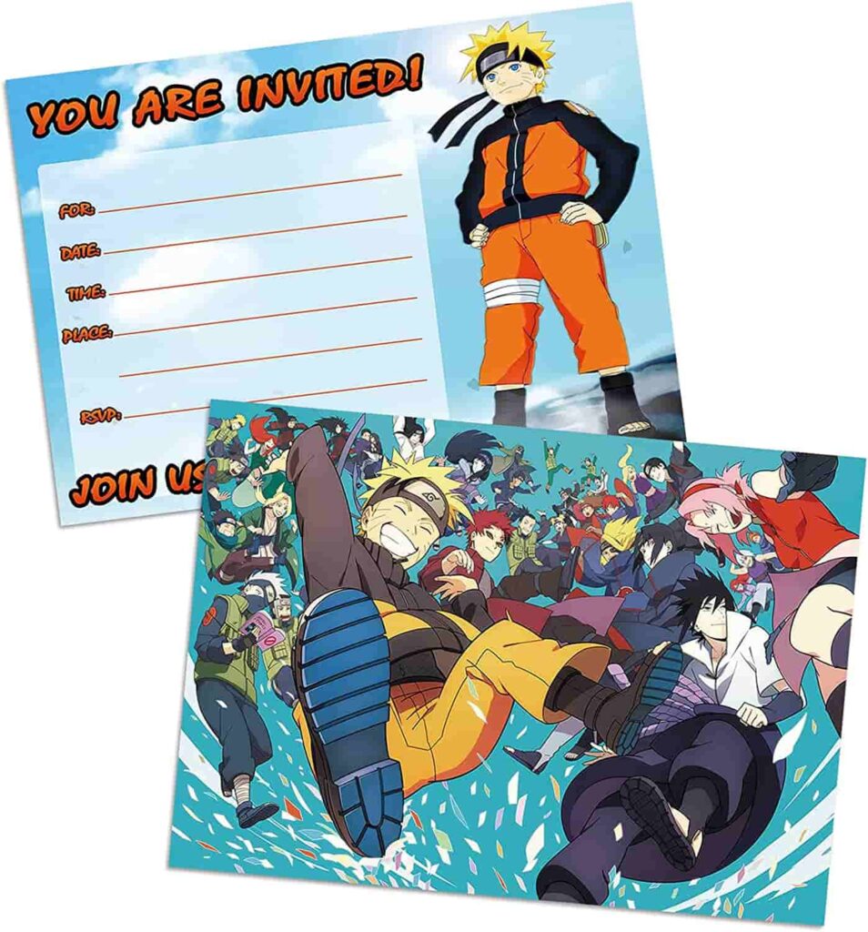 naruto gift ideas - Party Invitations Cards