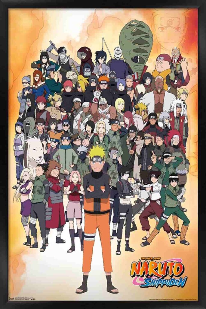 Naruto Shippuden Group Wall Poster