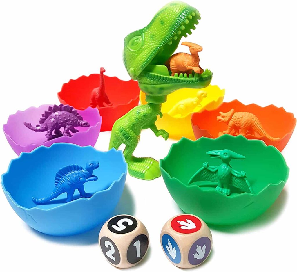 Dinosaur Toys For Toddlers - Sorting & Counting Dinosaurs Matching Game