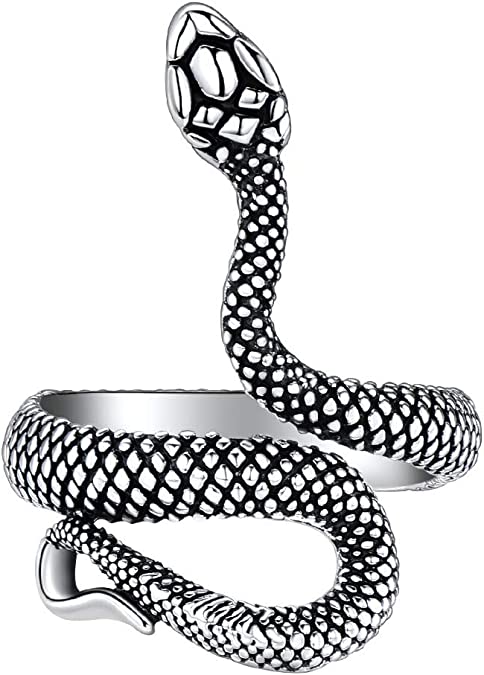 Stainless Steel Vintage Snake Ring