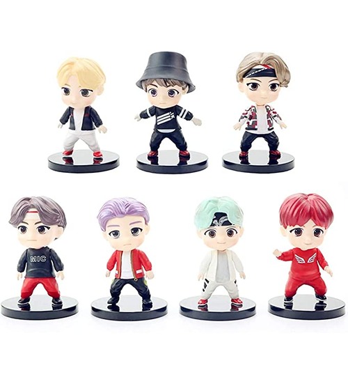 gifts for bts fans - BTS cake topper Mini Toys