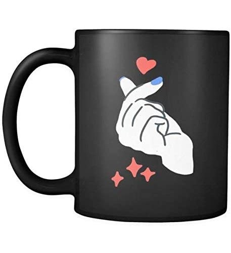 K-pop Finger Heart Coffee Mug