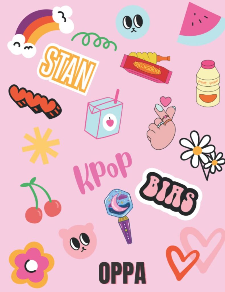 gifts for K-Pop fans - Pink k-pop Notebook