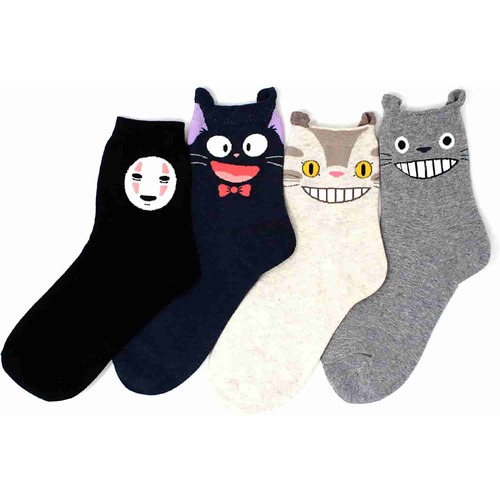 Ghibli Gifts/ Novelty Cotton Crew Socks