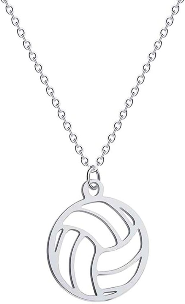 Hollow Volleyball Necklace