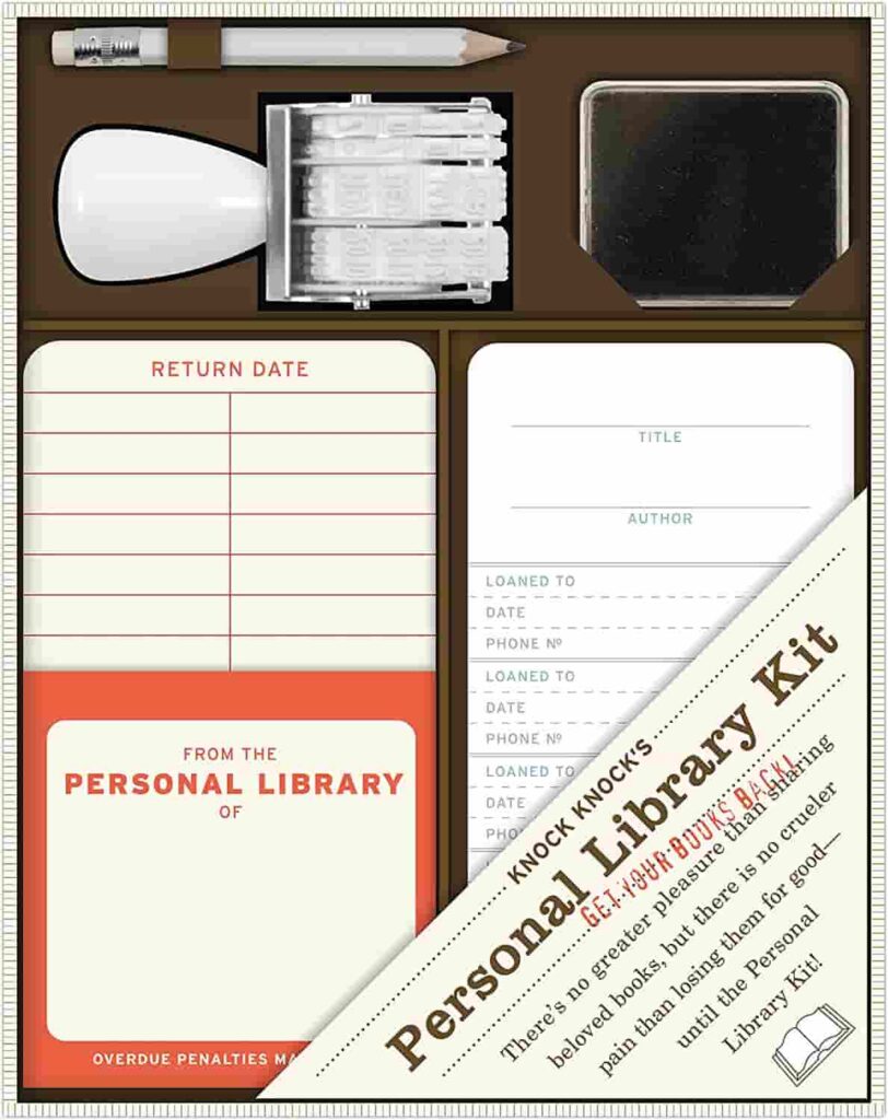 gifts for a book worm/ Personal Library Kit