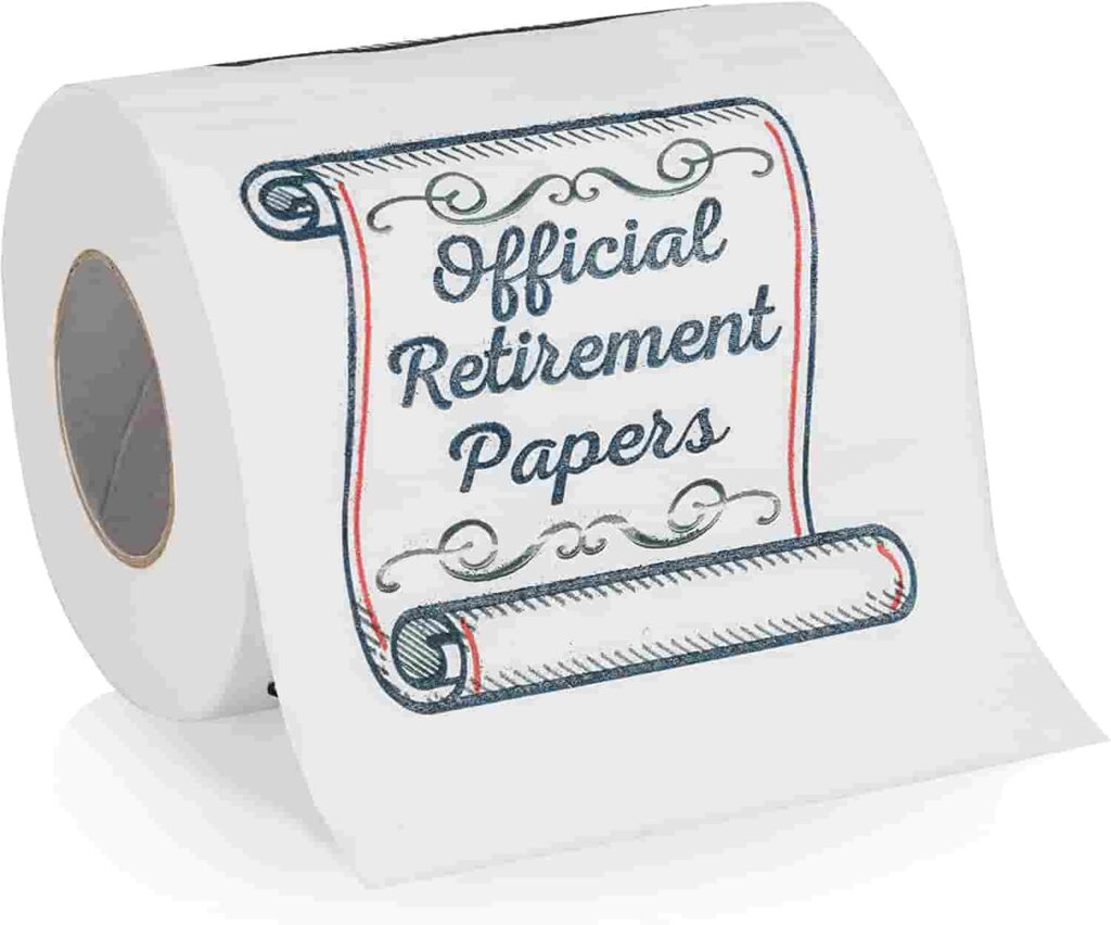 Retirement Papers Toilet