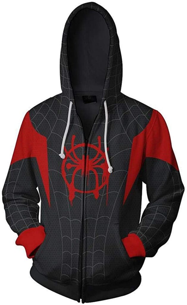 Spiderman Gift Ideas/ 3D Style Zip Hoodie