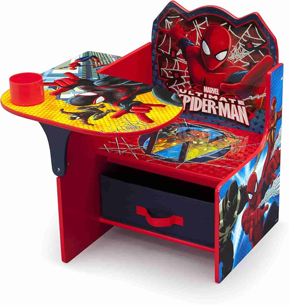 Spiderman Gift Ideas/ Chair Desk With Storage Bin