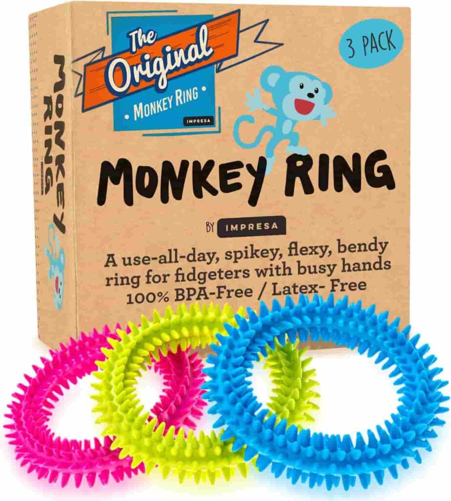 Sensory toys for autism/ Monkey Spiky Sensory Ring
