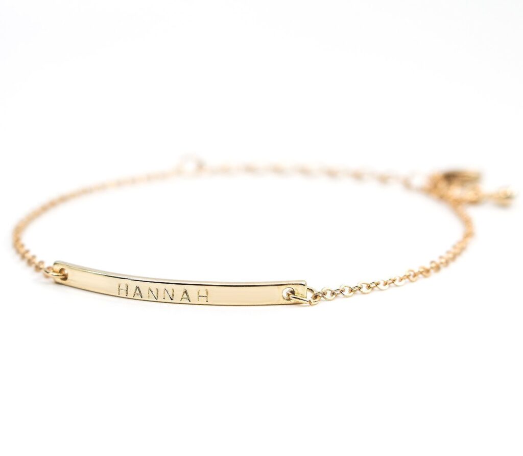16K Gold Personalized Bracelet
