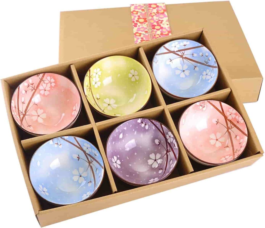 japanese gifts/ Cherry Bloom Ceramic Rice Bowl